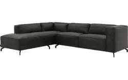Goossens hoeksalon calvin grijs micro leer - 8190066-635-01
