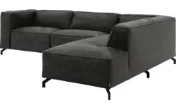 Goossens hoeksalon calvin grijs micro leer - 8190066-635-01-gespiegeld