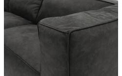 Goossens hoeksalon calvin grijs micro leer - 8190066-635-01