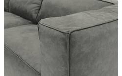 Goossens hoeksalon calvin grijs micro leer - 8190066-636-01
