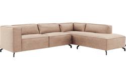 Goossens hoeksalon calvin beige micro leer - 8190066-637-02-gespiegeld