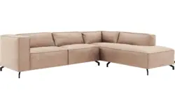 Goossens hoeksalon calvin beige micro leer - 8190066-637-01-gespiegeld