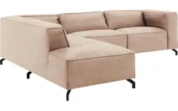 Goossens hoeksalon calvin beige micro leer - 8190066-637-01