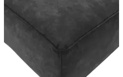 Goossens voetenbank calvin grijs micro leer - 8190100-634-01