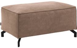 Goossens voetenbank calvin bruin micro leer - 8190107-627-02