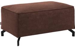 Goossens voetenbank calvin bruin micro leer - 8190107-631-02