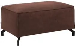 Goossens voetenbank calvin bruin micro leer - 8190107-631-01