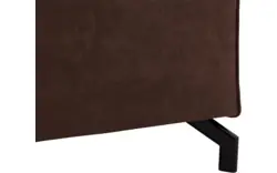 Goossens voetenbank calvin bruin micro leer - 8190107-631-01