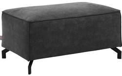 Goossens voetenbank calvin grijs micro leer - 8190107-634-02