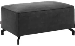 Goossens voetenbank calvin grijs micro leer - 8190107-634-01