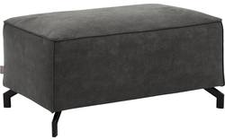 Goossens voetenbank calvin grijs micro leer - 8190107-635-02