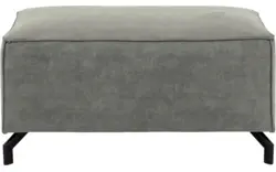 Goossens voetenbank calvin grijs micro leer - 8190107-636-01