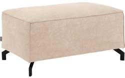 Goossens voetenbank calvin beige micro leer - 8190107-637-02