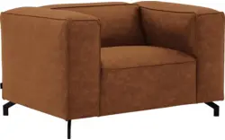 Goossens loveseat calvin bruin micro leer - 8190113-633-01