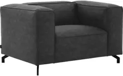 Goossens loveseat calvin grijs micro leer - 8190113-634-01