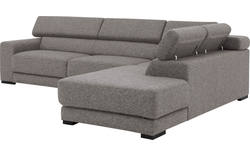 Goossens hoeksalon nora grijs stof - 8190123-207-01