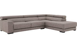 Goossens hoeksalon nora grijs stof - 8190123-208-01