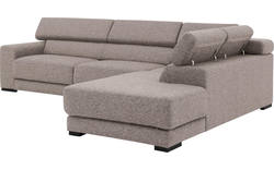 Goossens hoeksalon nora grijs stof - 8190123-208-01