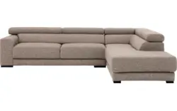 Goossens hoeksalon nora beige stof - 8190123-209-01