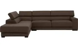Goossens hoeksalon nora bruin stof - 8190123-211-01-gespiegeld