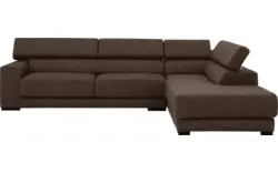 Goossens hoeksalon nora bruin stof - 8190123-211-01