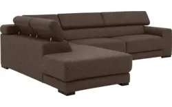 Goossens hoeksalon nora bruin stof - 8190123-211-01-gespiegeld