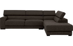 Goossens hoeksalon nora bruin stof - 8190123-213-01