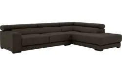 Goossens hoeksalon nora bruin stof - 8190123-213-01