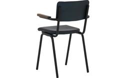Goossens eetkamerstoel chaplin blauw leer - 8190170-03