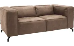 Goossens zitbank calvin bruin micro leer - 8190314-627-01