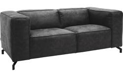 Goossens zitbank calvin grijs micro leer - 8190314-634-02