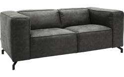Goossens zitbank calvin grijs micro leer - 8190314-635-01