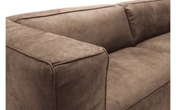 Goossens zitbank calvin bruin micro leer - 8190315-627-01