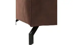 Goossens zitbank calvin bruin micro leer - 8190315-631-01
