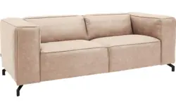 Goossens zitbank calvin beige micro leer - 8190315-637-01