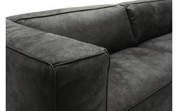 Goossens zitbank calvin grijs micro leer - 8190316-635-01