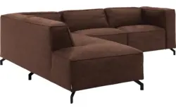 Goossens hoeksalon calvin bruin micro leer - 8190317-631-01
