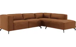 Goossens hoeksalon calvin bruin micro leer - 8190317-633-01-gespiegeld