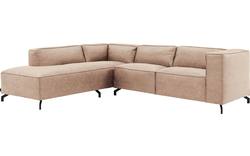Goossens hoeksalon calvin beige micro leer - 8190317-637-02