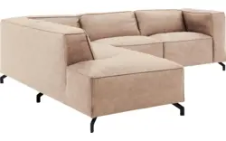 Goossens hoeksalon calvin beige micro leer - 8190317-637-01