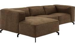 Goossens loungebank calvin groen micro leer - 8190318-626-01-gespiegeld