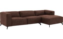 Goossens hoeksalon calvin bruin micro leer - 8190319-631-02