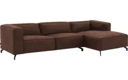 Goossens hoeksalon calvin bruin micro leer - 8190319-631-01