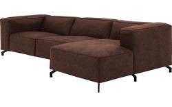 Goossens hoeksalon calvin bruin micro leer - 8190319-631-01