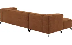 Goossens loungebank calvin bruin micro leer - 8190319-633-01-gespiegeld