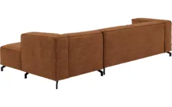 Goossens loungebank calvin bruin micro leer - 8190319-633-01