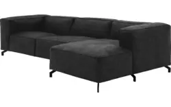 Goossens loungebank calvin grijs micro leer - 8190319-634-01