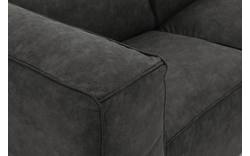 Goossens loungebank calvin grijs micro leer - 8190319-635-01