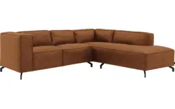 Goossens hoeksalon calvin bruin micro leer - 8190320-633-01-gespiegeld
