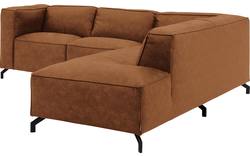Goossens hoeksalon calvin bruin micro leer - 8190320-633-01-gespiegeld